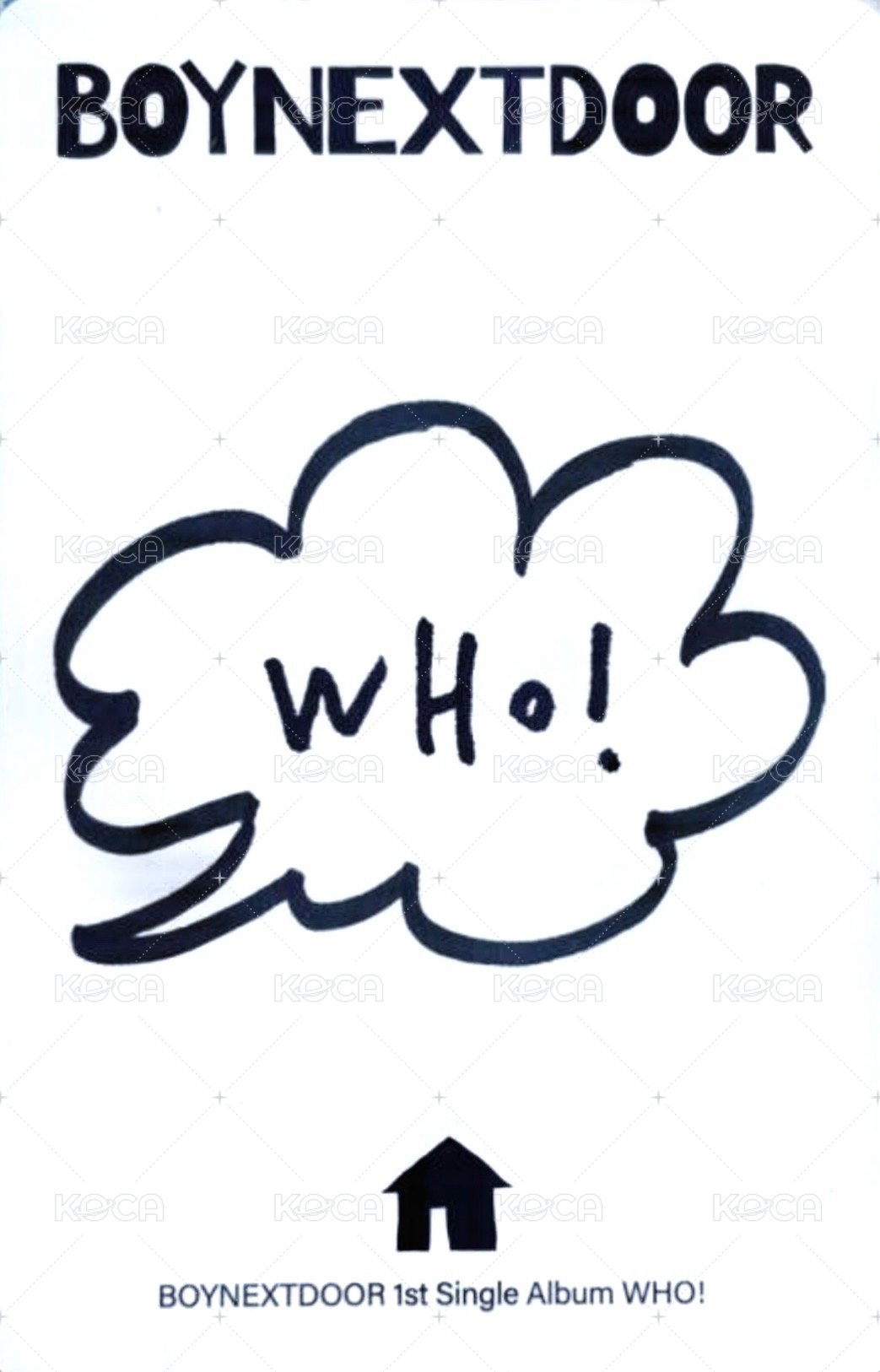 WHO! 專輯卡 專卡6 ver.A 背面