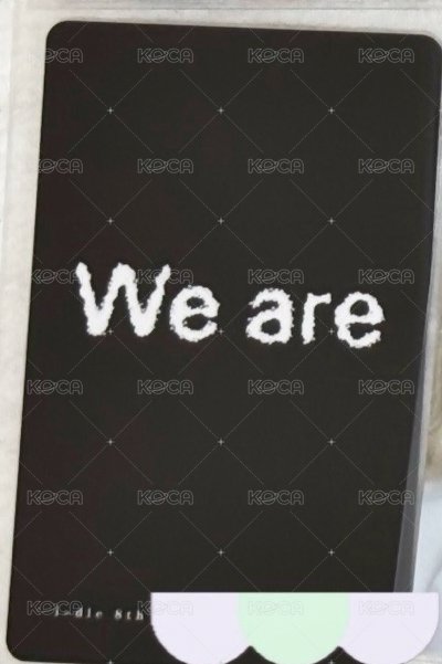 We are KMStore 預售B ver 特典卡 泡泡摩奇 背面