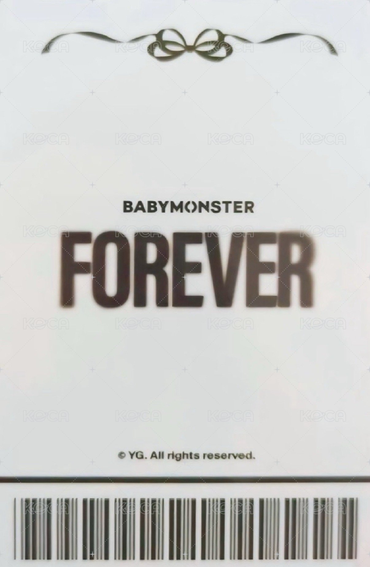FOREVER yg 快閃 滿額卡 Rora 背面