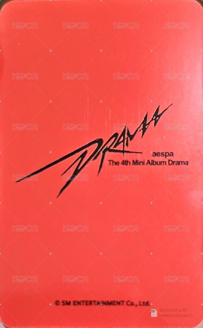 Drama KMStore 簽售卡 蝦皮簽售冬 背面