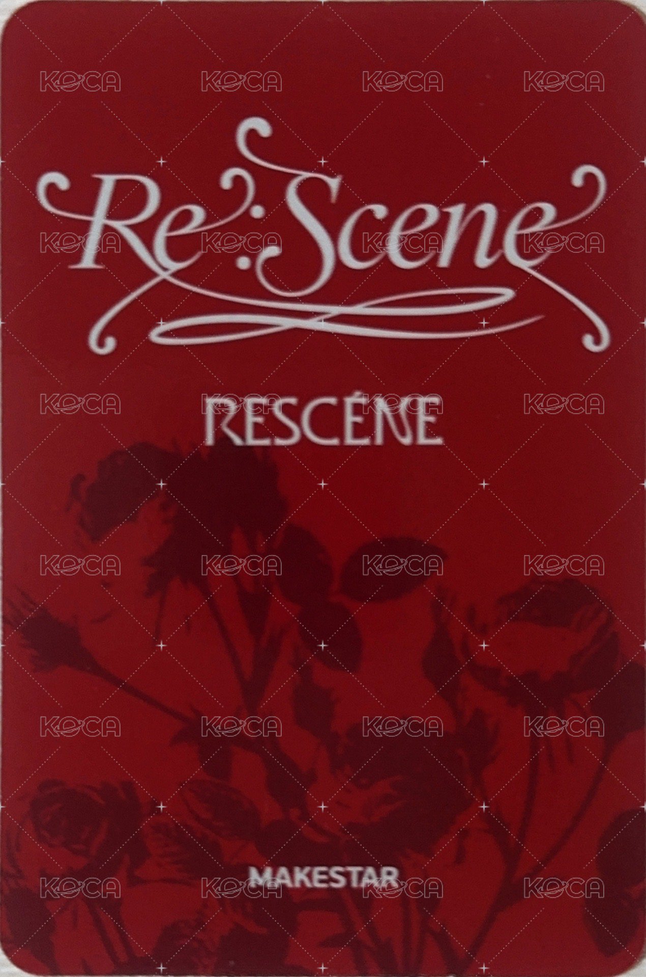 Re:Scene ms 3.0線上 簽售卡  背面