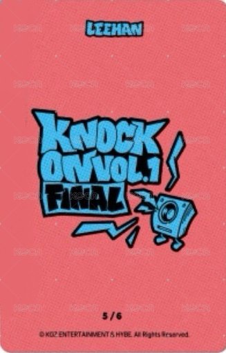 Knock On 巡迴 隨機卡 FINAL 場周 5 背面