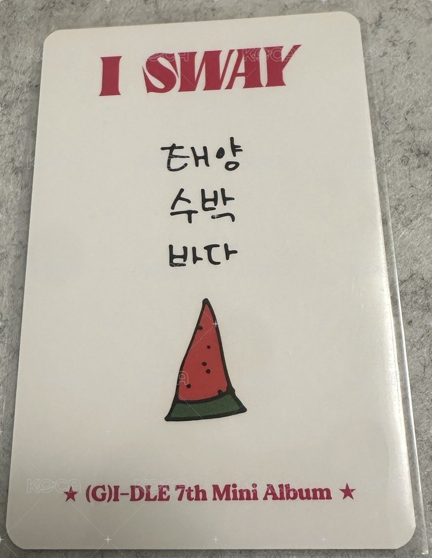 I SWAY k4 特典卡 娟 背面
