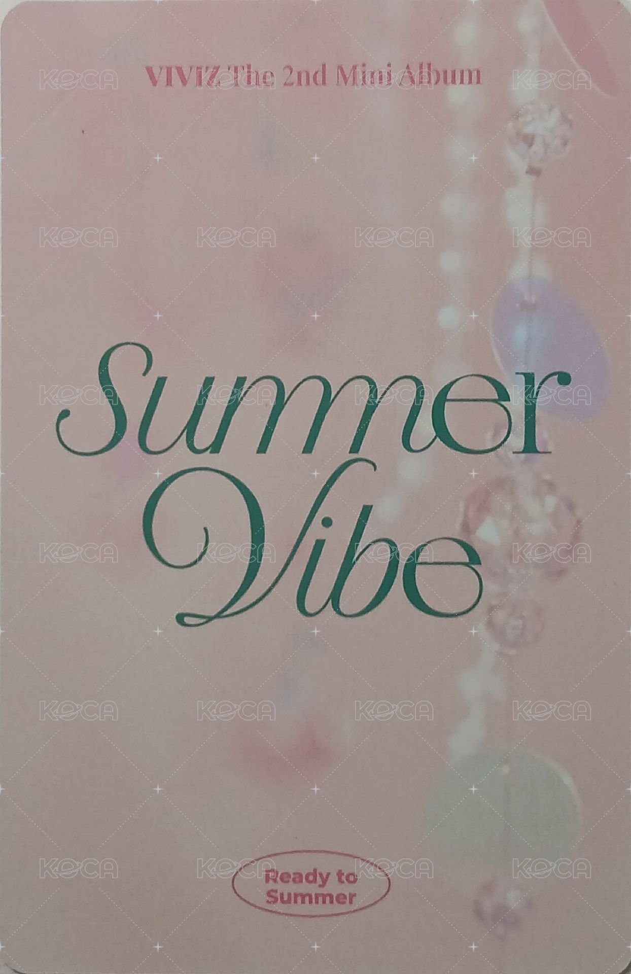 Summer Vibe 專輯卡  背面