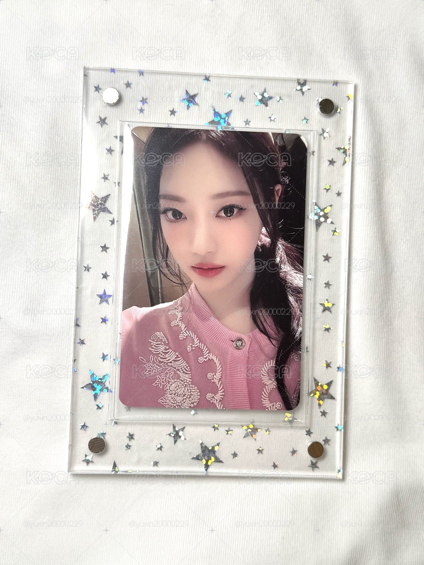 粉毛衣小貓寧 😻 愛豆驛站幸運卡