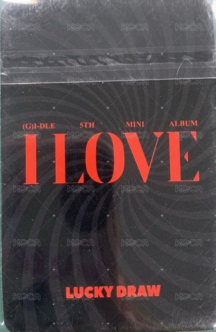 I LOVE am 特典卡 1.0-琦 背面