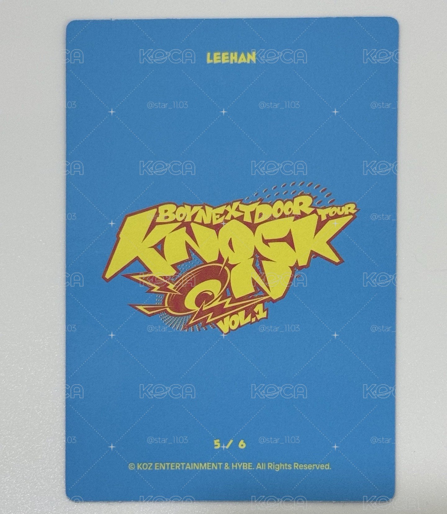 Knock On  LEEHAN隨機卡包卡