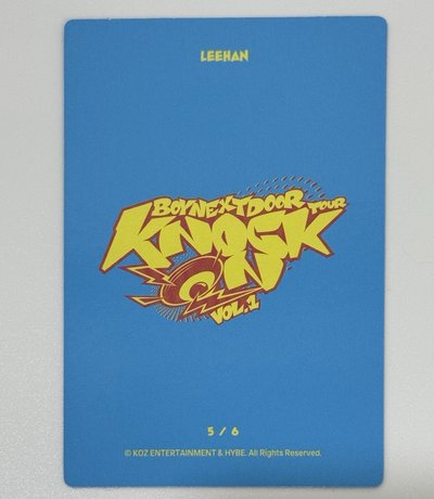 Knock On  LEEHAN隨機卡包卡