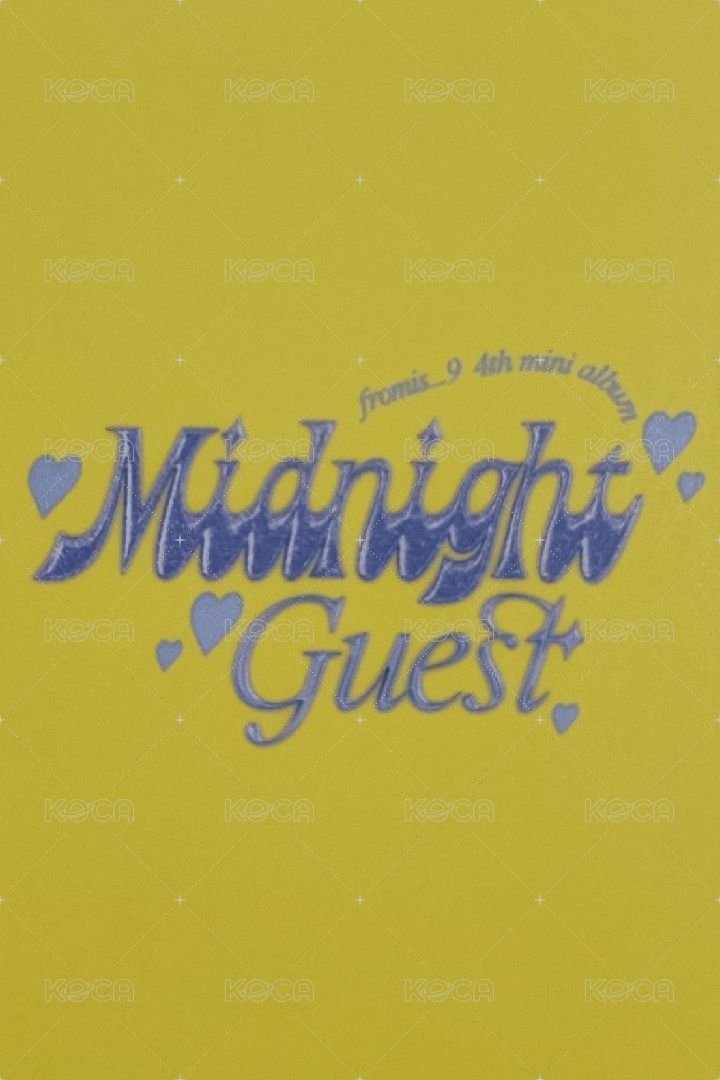 Midnight Guest 專輯卡 迷四 紫版知宣 背面