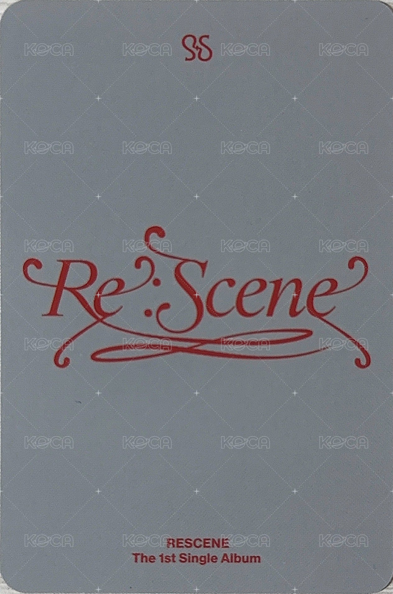 Re:Scene 專輯卡 PB紅版 ver1 背面