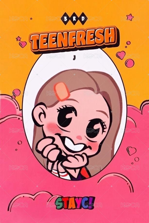 TEENFRESH 專輯卡 STAYC J 專卡 背面
