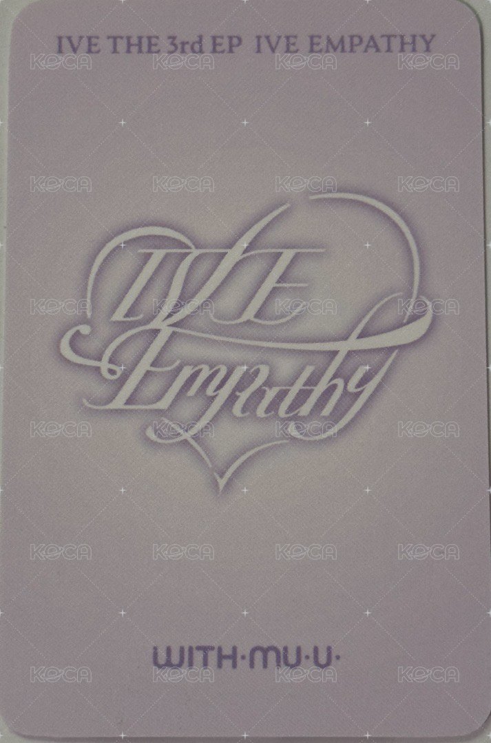 IVE EMPATHY wm 幸運卡 5.0 背面
