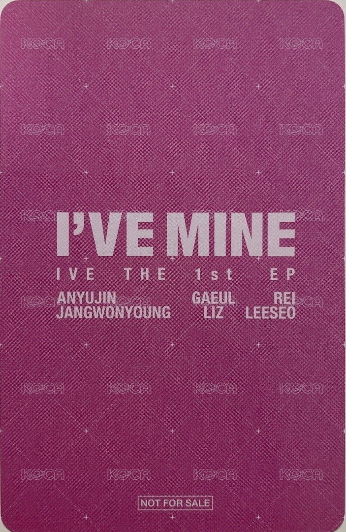 I'VE MINE 簽售卡 ive leeseo 日本線下 2.8 背面