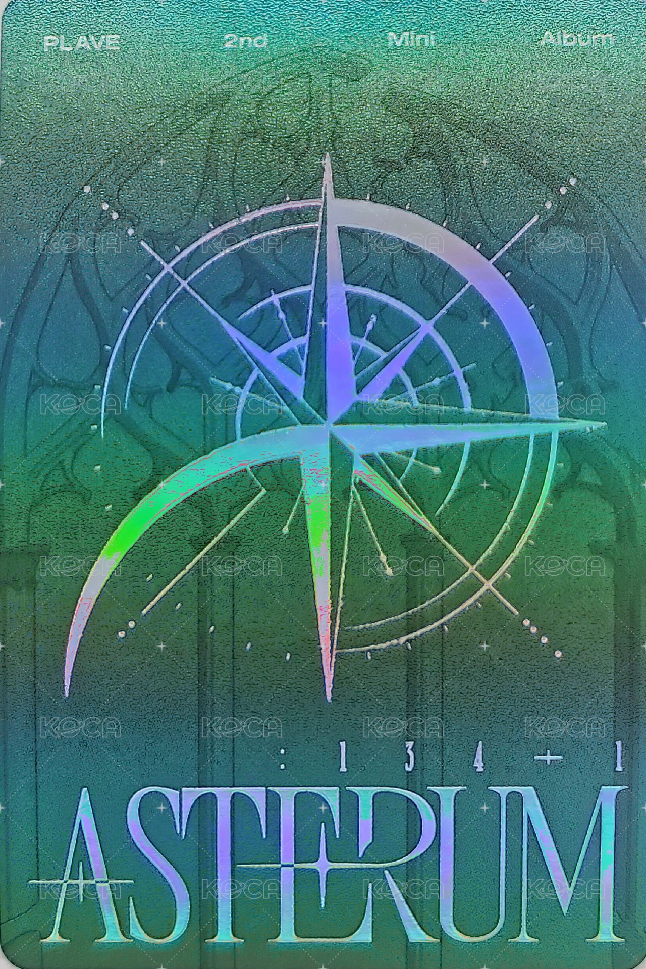 asterun 專輯卡 諾亞迷二閃卡 ver.A 背面