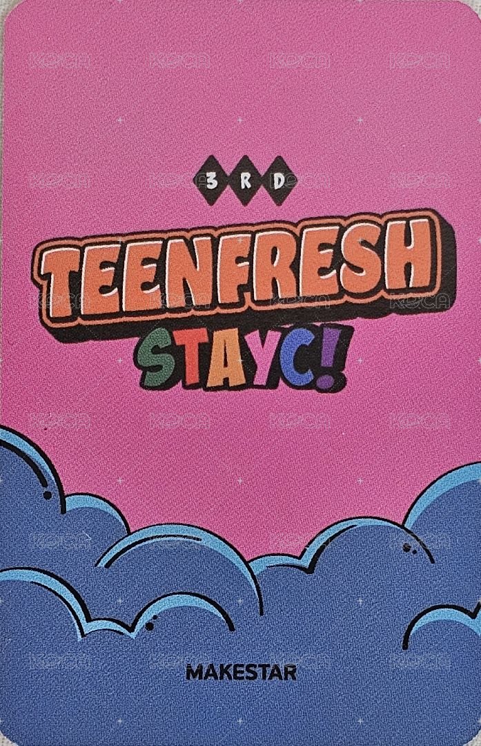 TEENFRESH ms 特典卡 STAYC  - 特典 背面