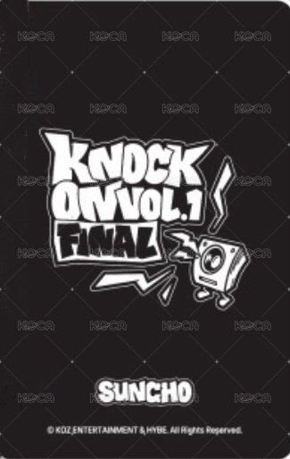 Knock On 巡迴 隨機卡 FINAL 場周 1 背面
