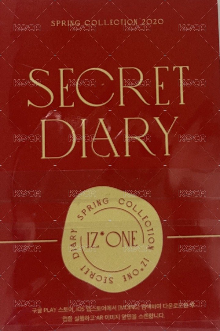 SECRET DIARY 年曆卡 IZONE 彩演 年曆ar小卡 背面