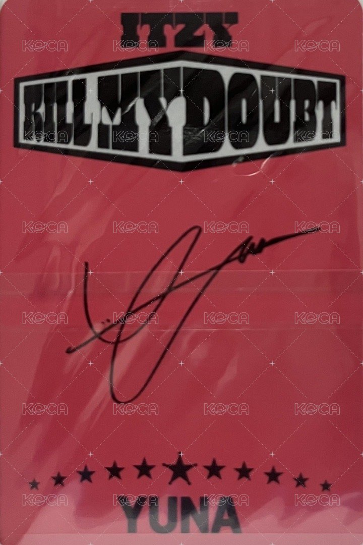 KILL MY DOUBT 專輯卡  背面