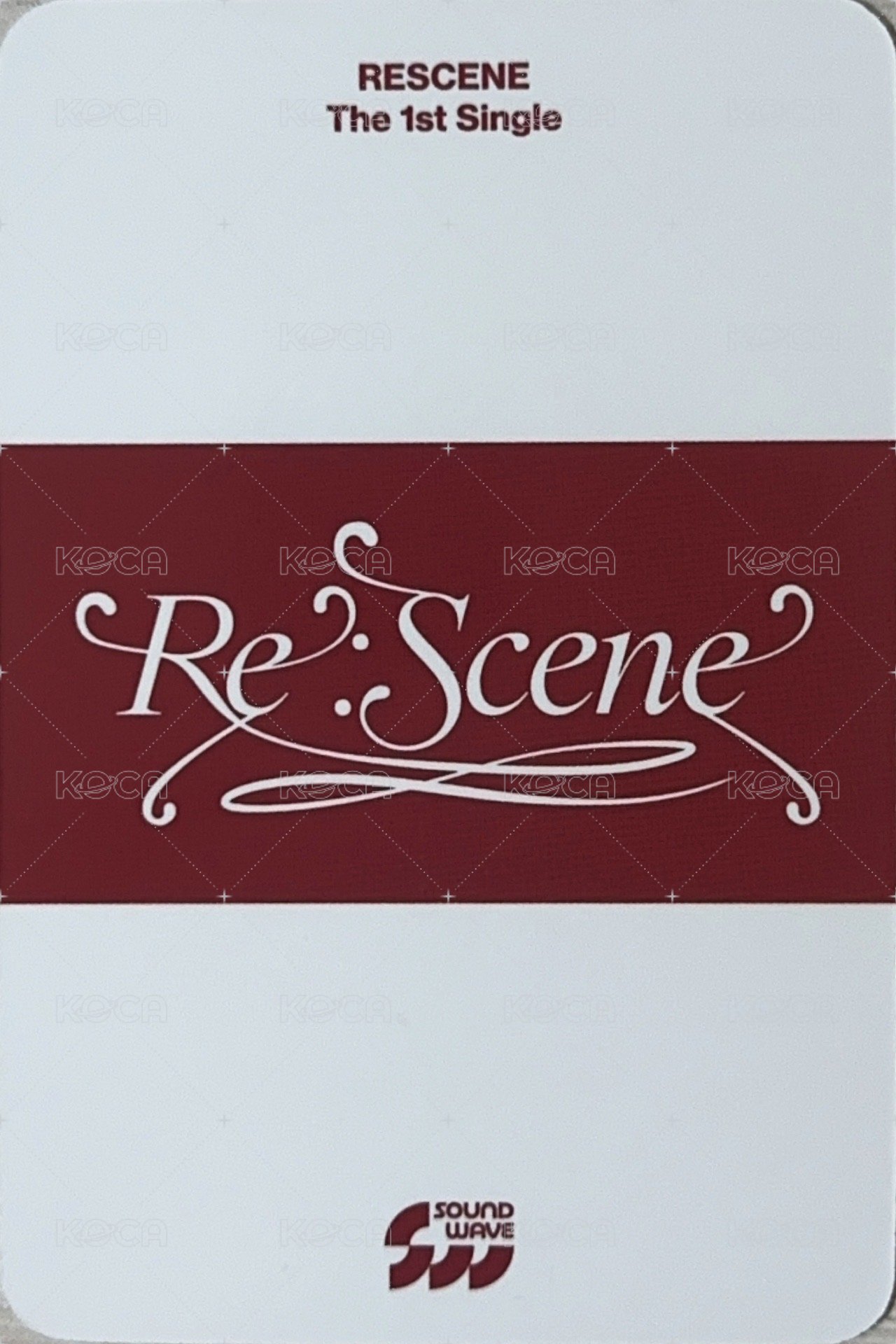 Re:Scene sw 12.0線上 簽售卡  背面