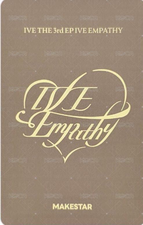 IVE EMPATHY ms ms4.0 特典卡 上海咖啡店圓 背面