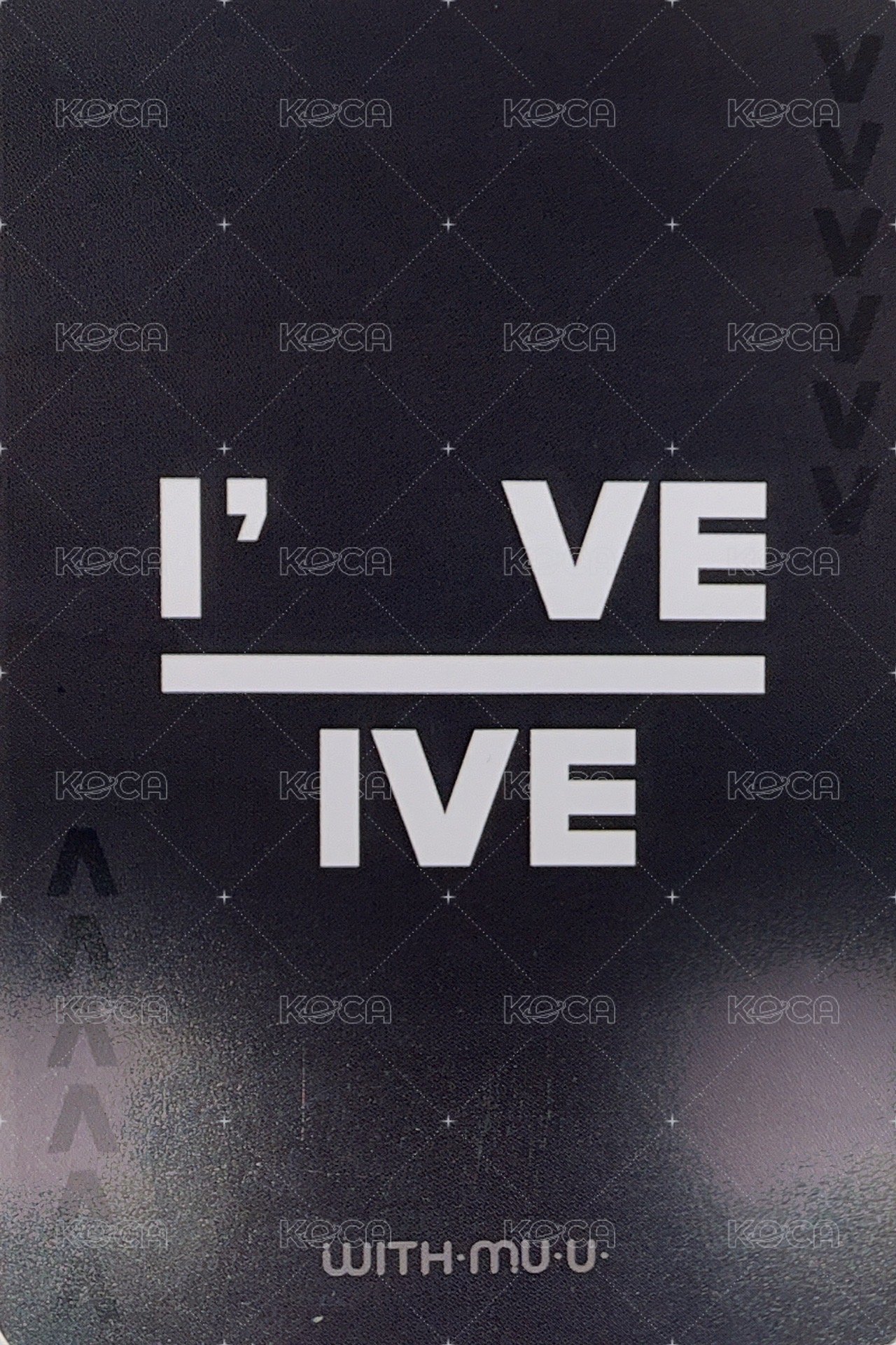 I've IVE wm 特典卡 I’VE IVE 2.0秋 背面
