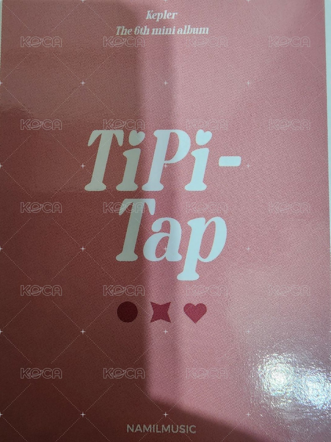 TIPI-TAP 特典卡 kep1er 迷六tipi tap 特典 背面