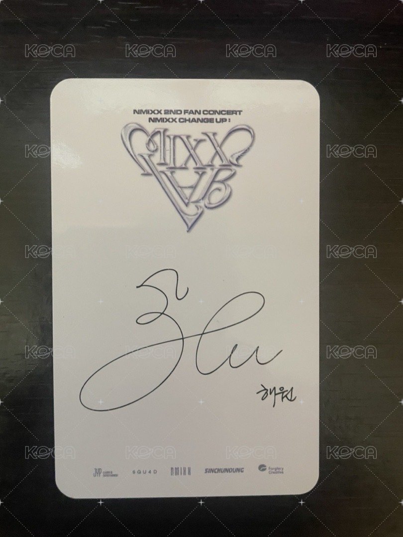 MIXX LAB 入場卡 / 場限卡 2ND FAN CONCERT IN TAIPEI Day 2 入場卡嫄 背面