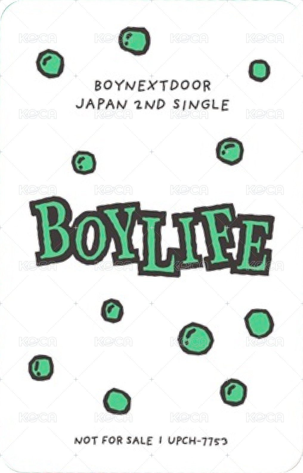 BOYLIFE 專輯卡 Limited B版 5 背面