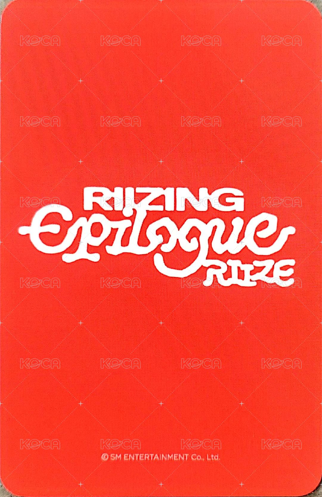 RIIZING : Epilogue wm 特典卡 RIIZE Anton RIIZING EPILOGUE  預售 背面