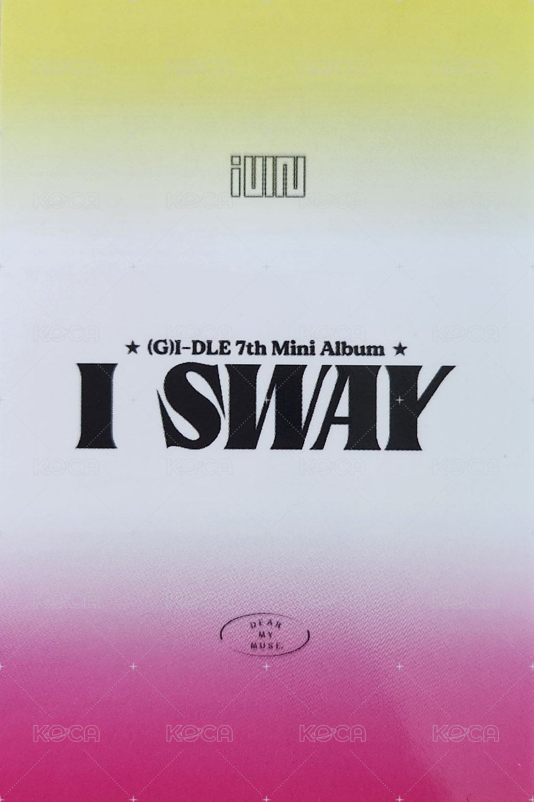 I SWAY dmm 3.0 幸運卡  背面