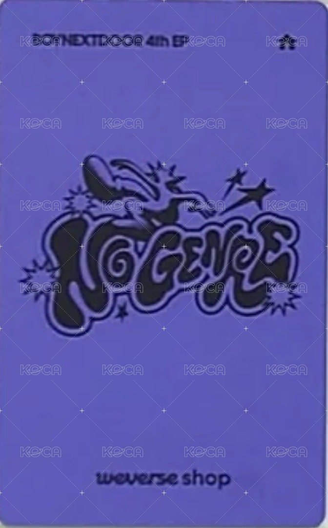 No Genre wvs 單封 特典卡 6 背面