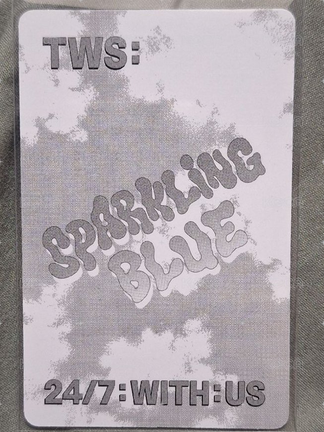 Sparkling Blue 專輯卡 電子專卡 背面