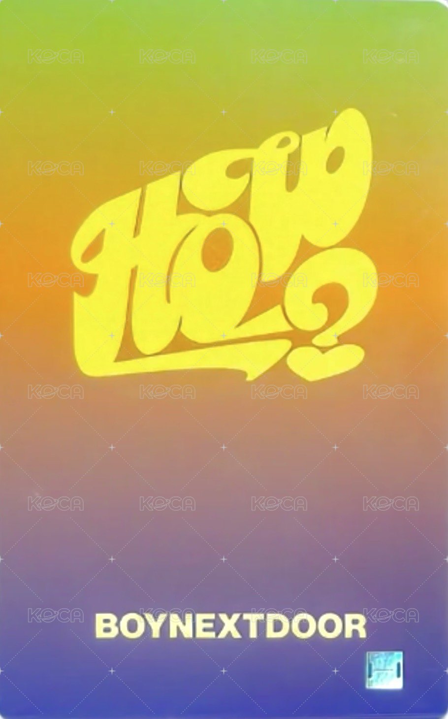 HOW? wvs 幸運卡 1 背面