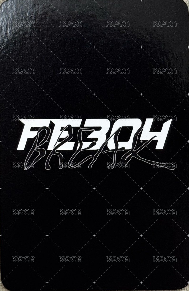 Fe3O4: BREAK k4 線下 簽售卡 小熊帽子 背面