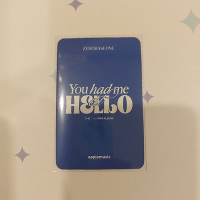 ZEROBASEONE You had me at HELLO AM LD 海軍 章昊