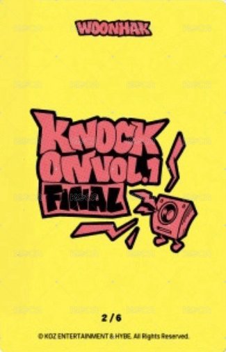 Knock On 巡迴 隨機卡 FINAL 場周 6 背面
