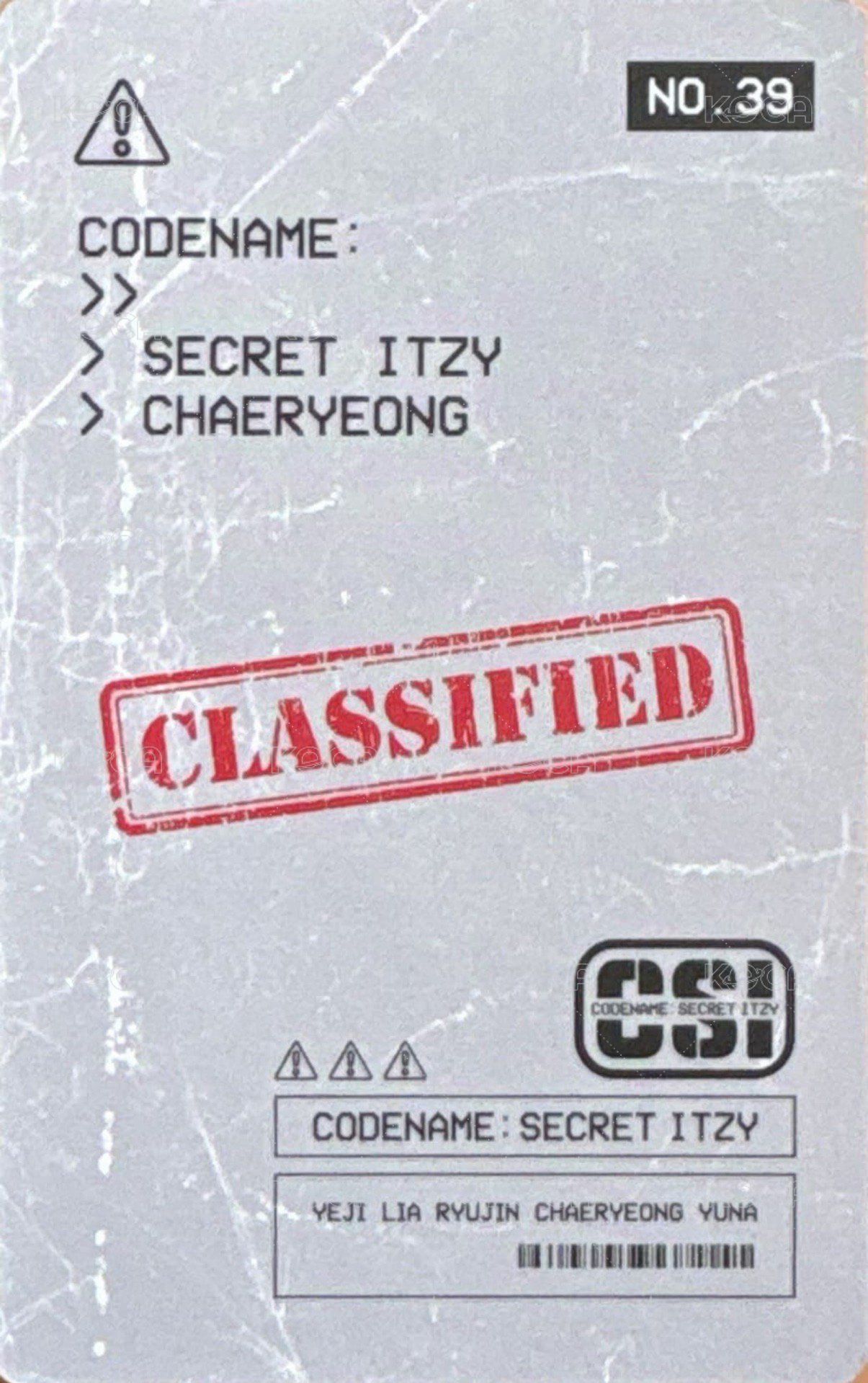 CSI 隨機卡 CSI 領 拍立得 背面