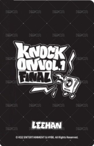 Knock On 巡迴 隨機卡 FINAL場周 5 背面