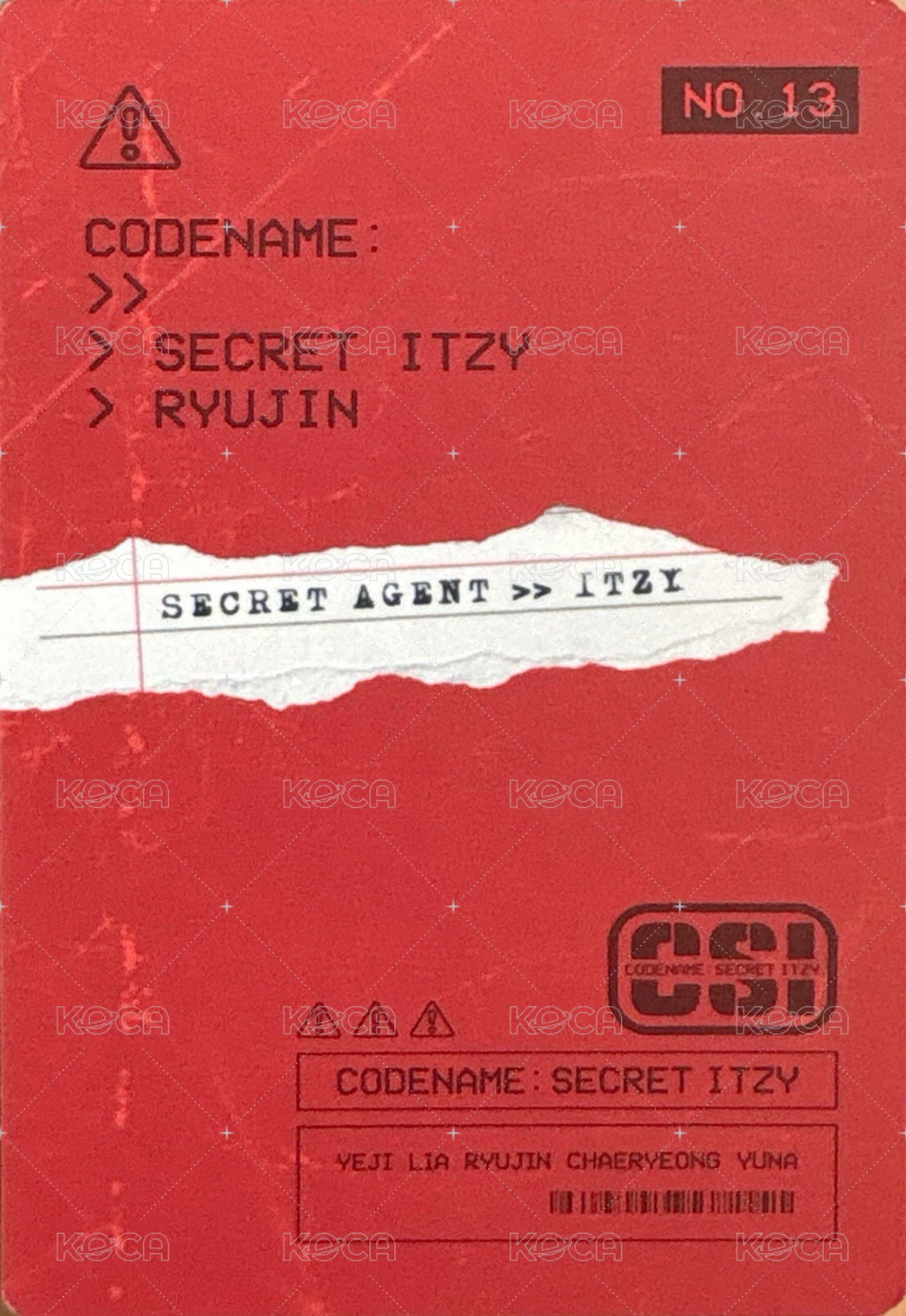 CSI 隨機卡 CSI 官拍 背面