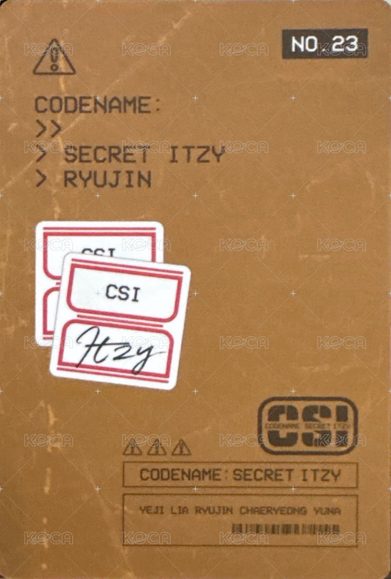隨機卡 CSI 官拍 背面