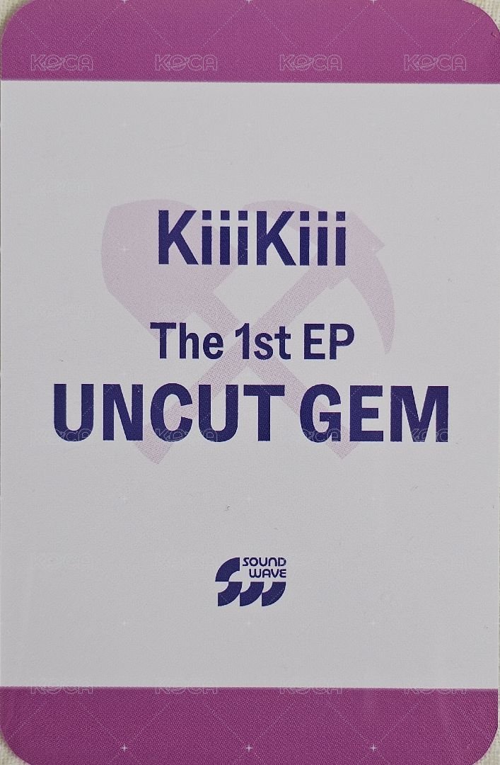 UNCUT GEM sw 特典卡 - 特典 背面