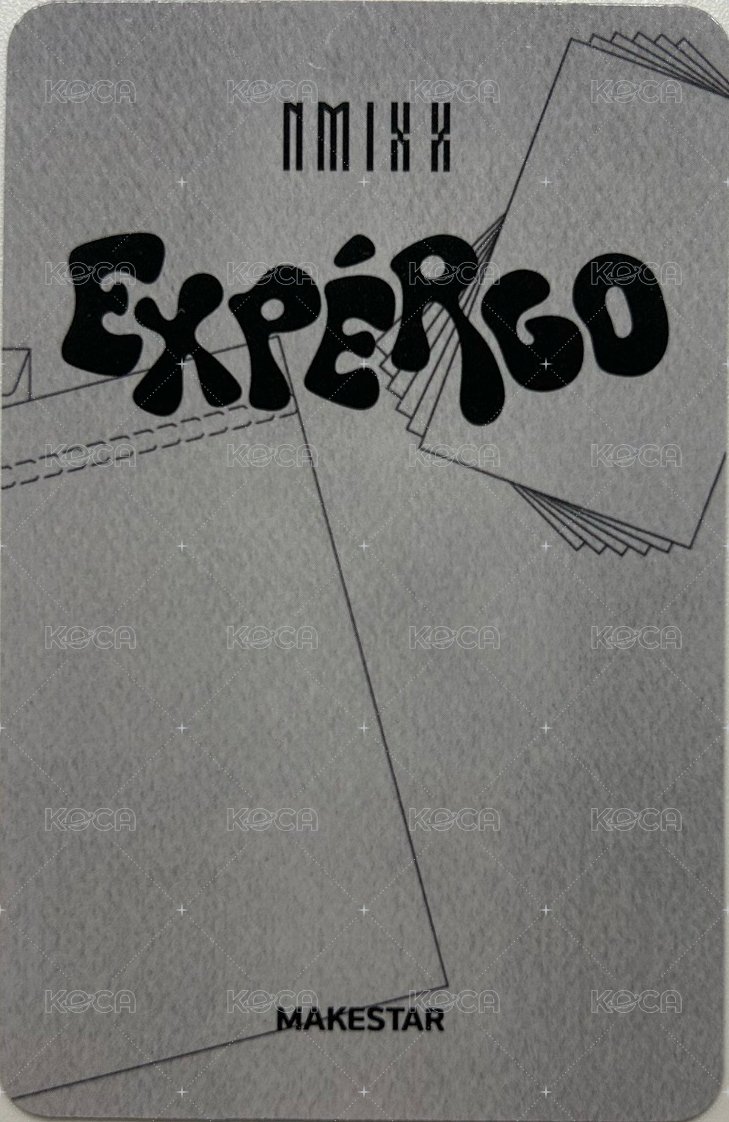 expérgo ms 預售 特典卡 MS預售裴 背面