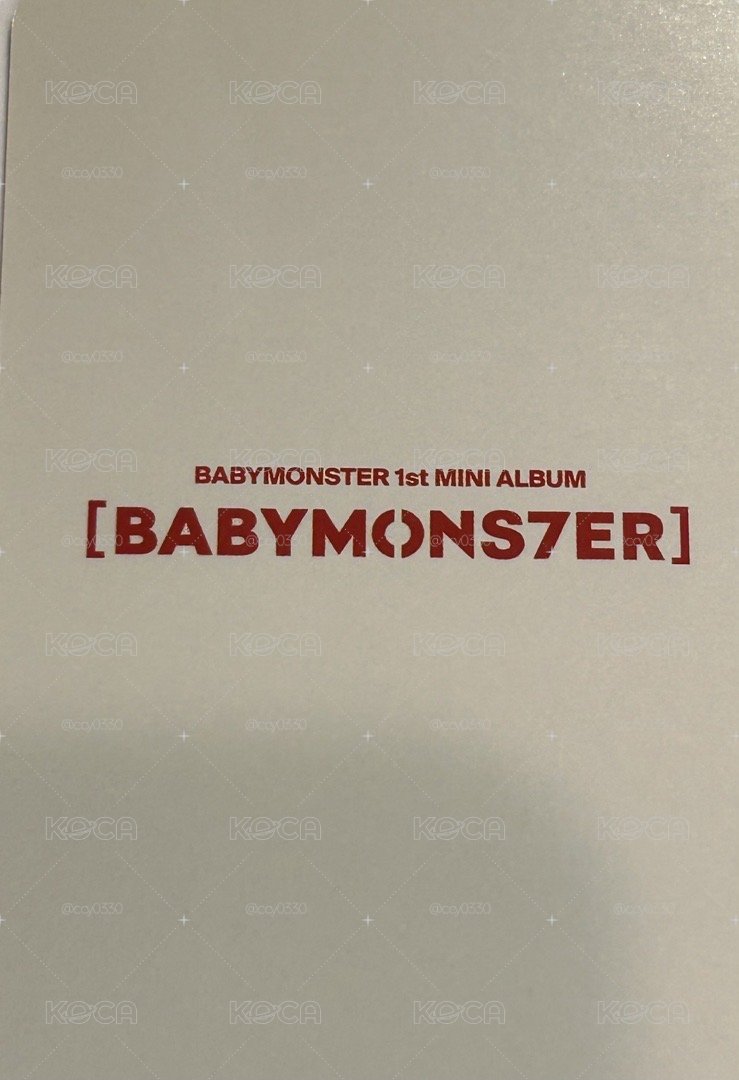 BABYMONSTER KNP角 特典角