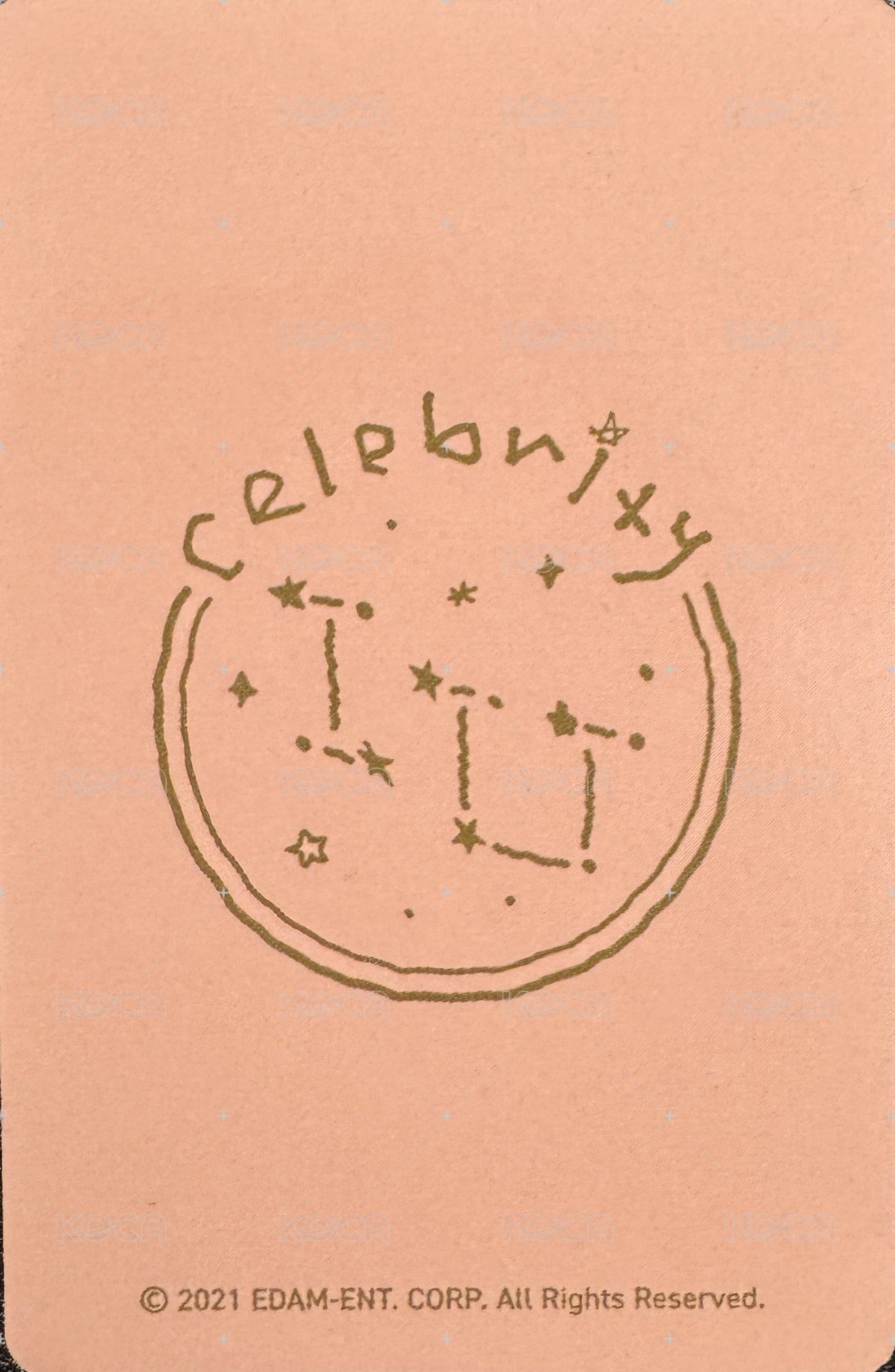 Celebrity 周邊卡 鐵盒卡 背面