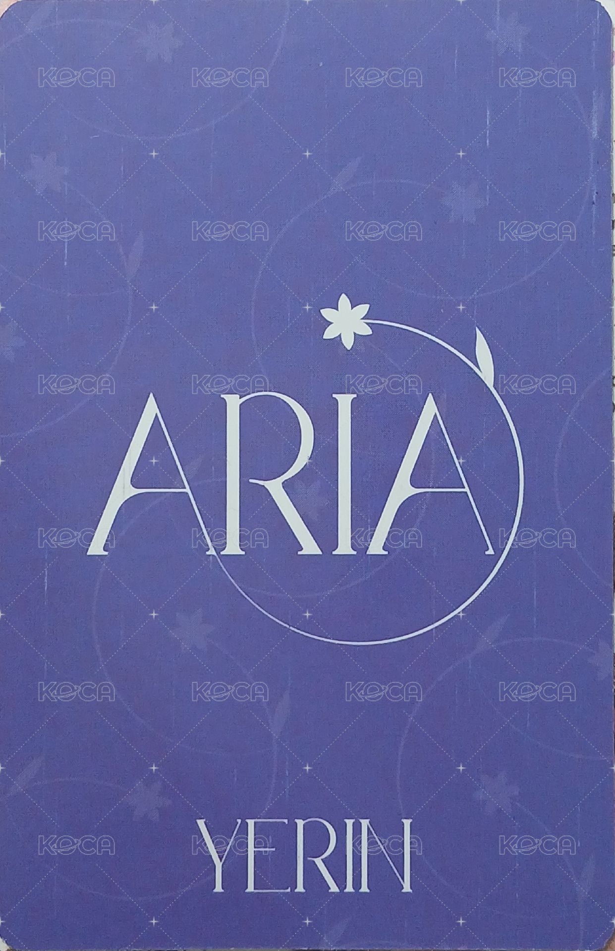 ARIA 專輯卡 night ver. 背面