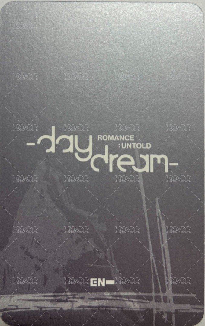 正二 專輯卡 正規二後續電子專卡B Jay 朴綜星 背面