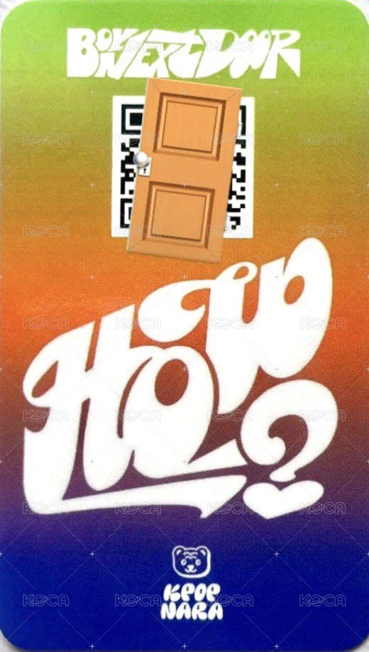 HOW? Kpop Nara 線下快閃 幸運卡 4 背面