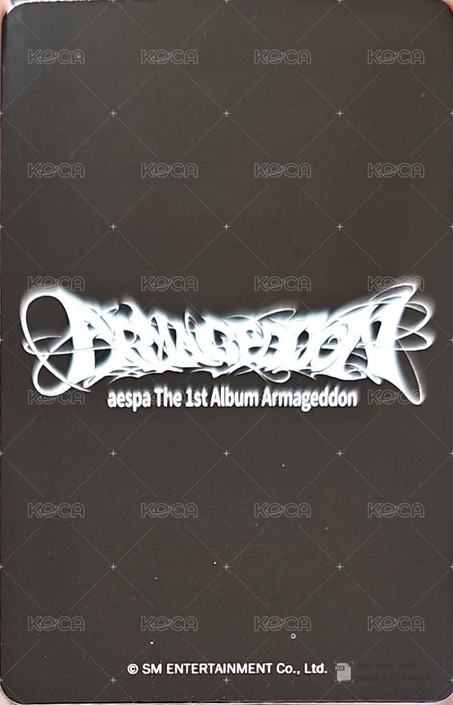 Armageddon kms 簽售卡 上海咖啡廳簽售 背面