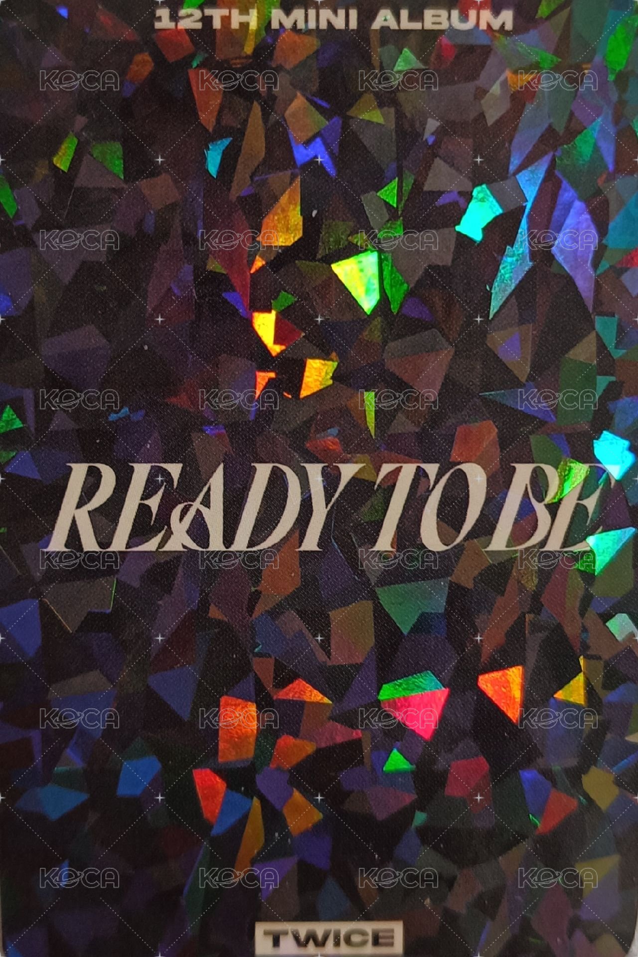 READY TO BE bdm 特典卡 bdm預售閃卡 紗 背面