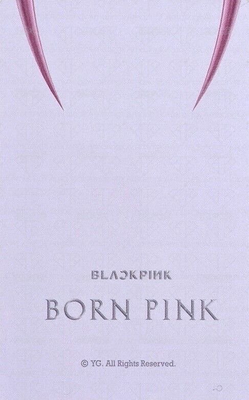 BORN PINK yg 幸運卡 2 ver. 背面